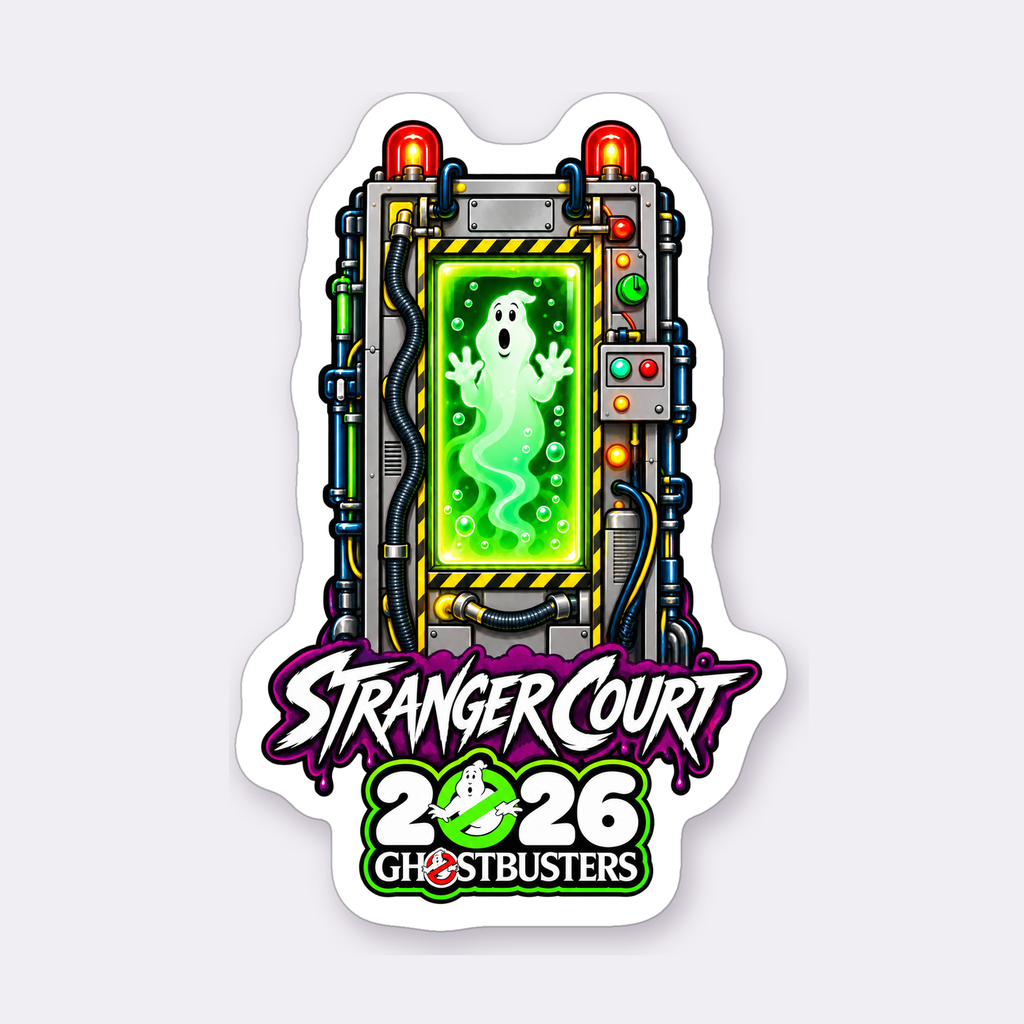 Stranger Court 2026 Ghostbusters Sticker Sheet — Containment Unit sticker