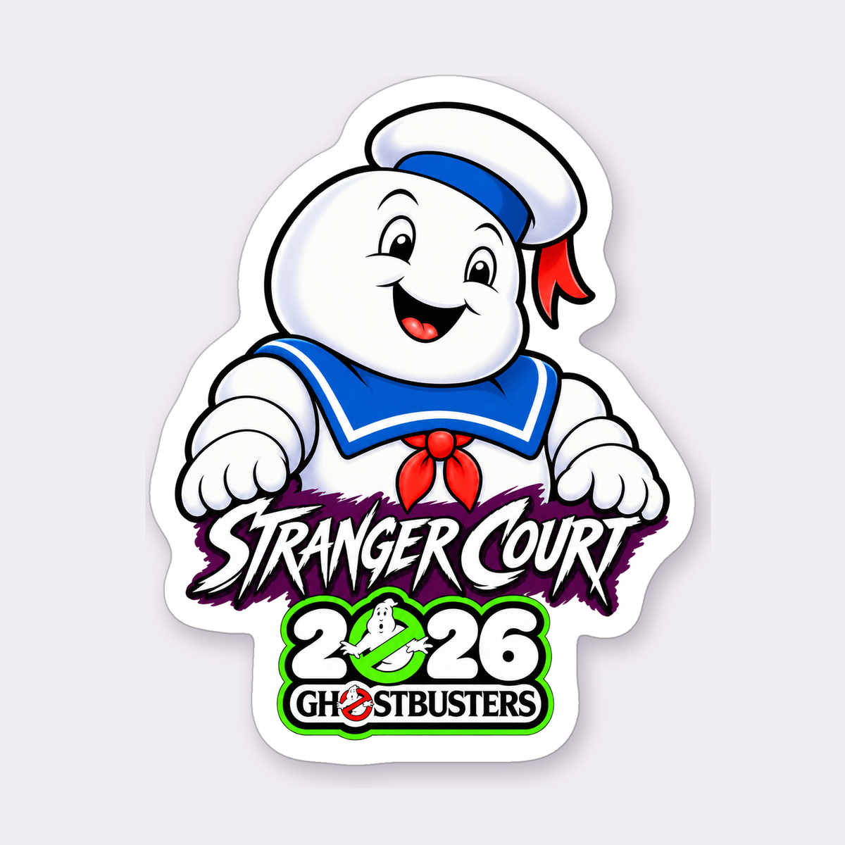 Stranger Court 2026 Ghostbusters Sticker Sheet — Stay Puft sticker