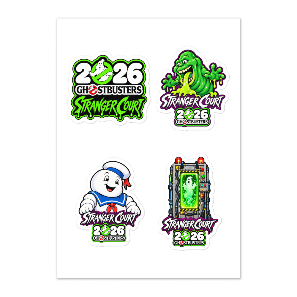 Stranger Court Sticker Sheet Set — 2024, 2025 & 2026 — 2026 Ghostbusters sheet