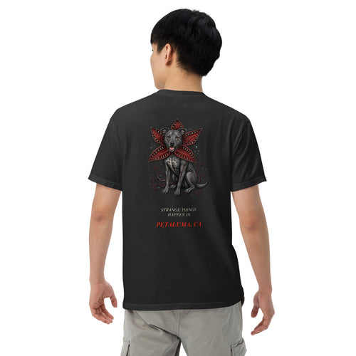 2024 Stranger Court Experience — Rusty Edition Men's Tee — on model, back