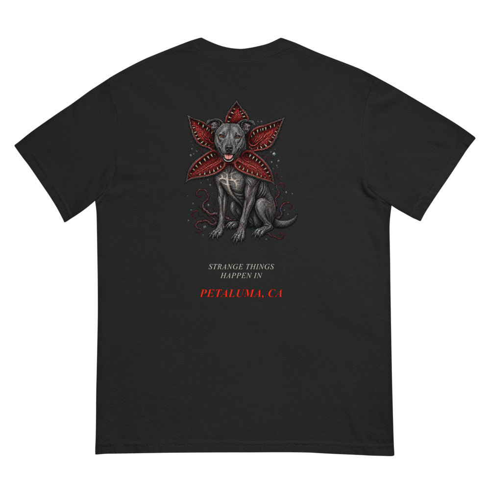 2024 Stranger Court Experience — Rusty Edition Men's Tee — flat lay, back