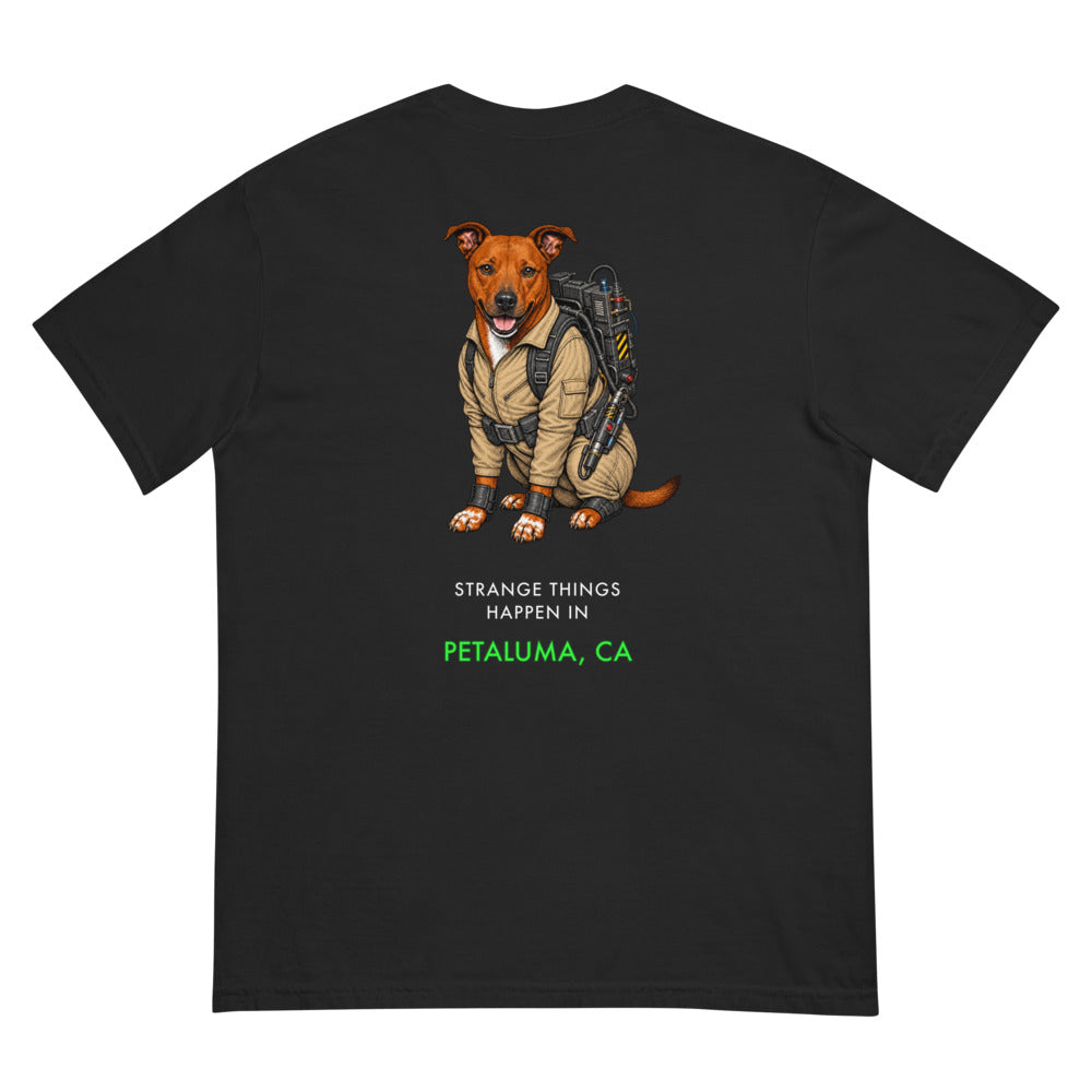 2026 Stranger Court Experience — Rusty Edition Men's Tee — flat lay, back