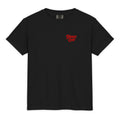 2024 Stranger Court Experience — Rusty Edition Youth Tee — flat lay, front