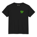 2026 Stranger Court Experience — Rusty Edition Youth Tee — flat lay, front