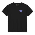 2025 Stranger Court Experience — Starcourt Laser Youth Tee — flat lay, front